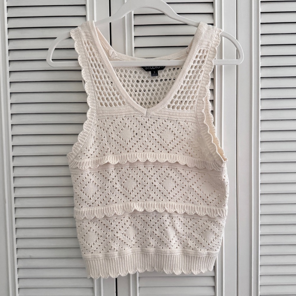 Studio 19 | Crochet Summer Top Size Small